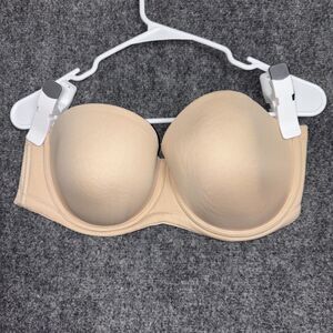 Wacoal 854119 Strapless Underwire Bra Size 42C Beige